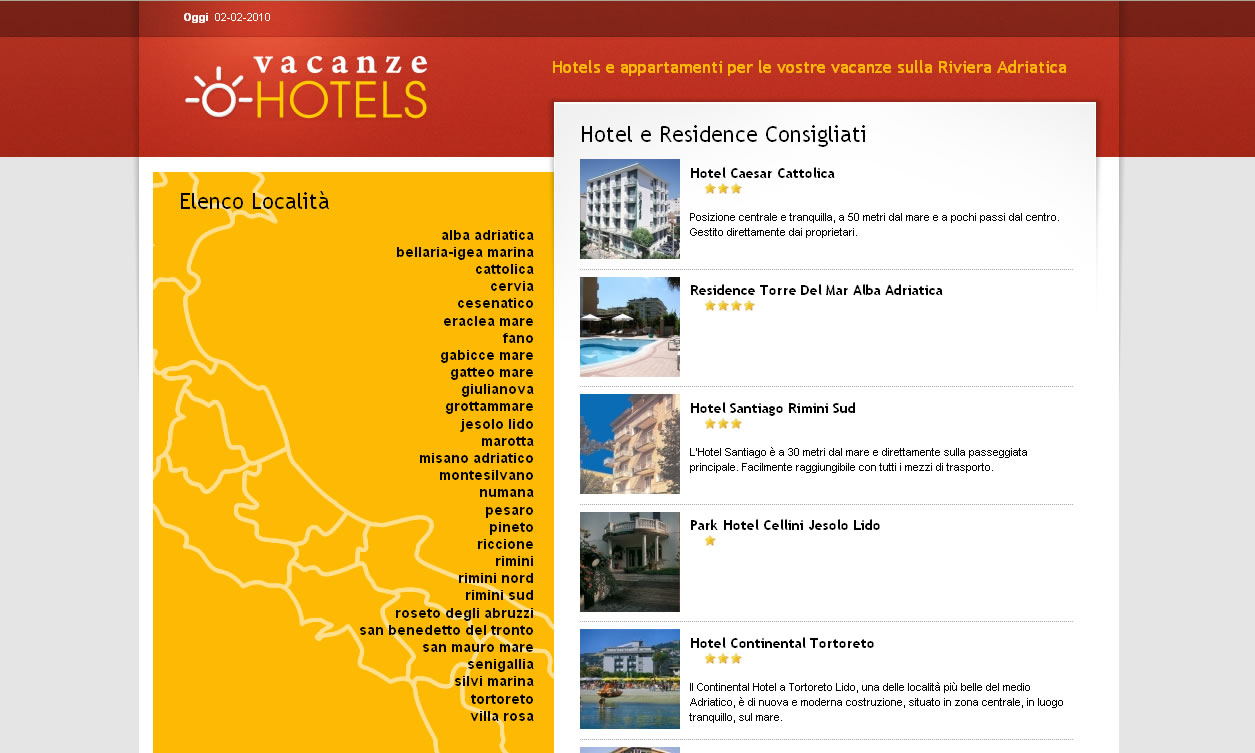 il nuovo portale turistico vacanzehotels.com